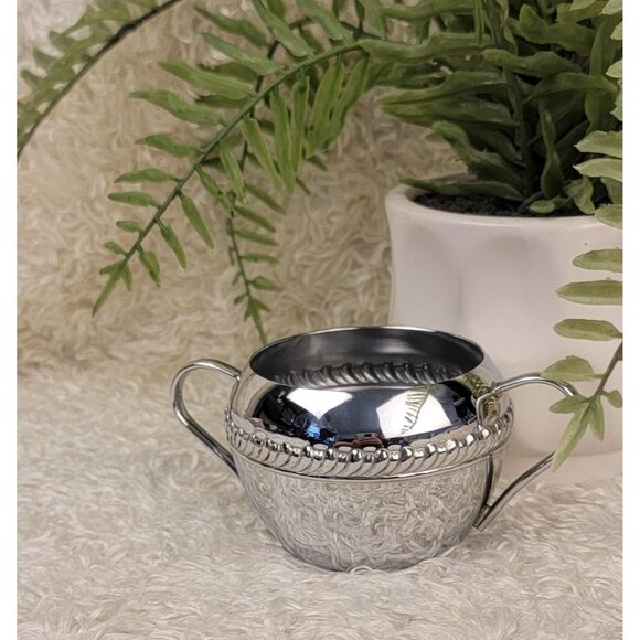 Vintage Irvinware Polished Chrome Sugar Bowl - Picture 14 of 14